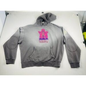 Brain Dead x Godzilla Mechagodzilla Washed Brown Mockneck Hoodie XL